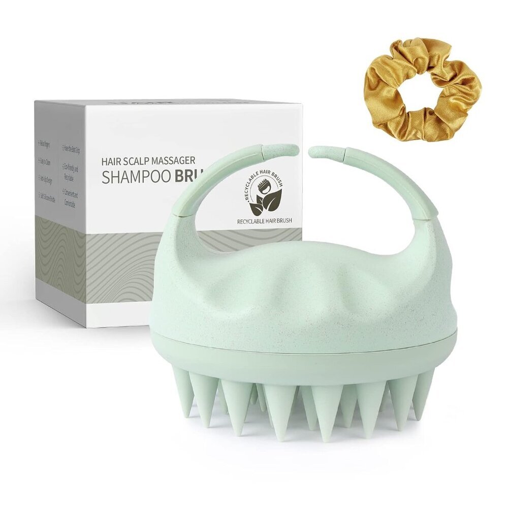 Scalp Massager Shampoo Brush, Scalp Scrubber with Soft Silicone Bristles, Scalp